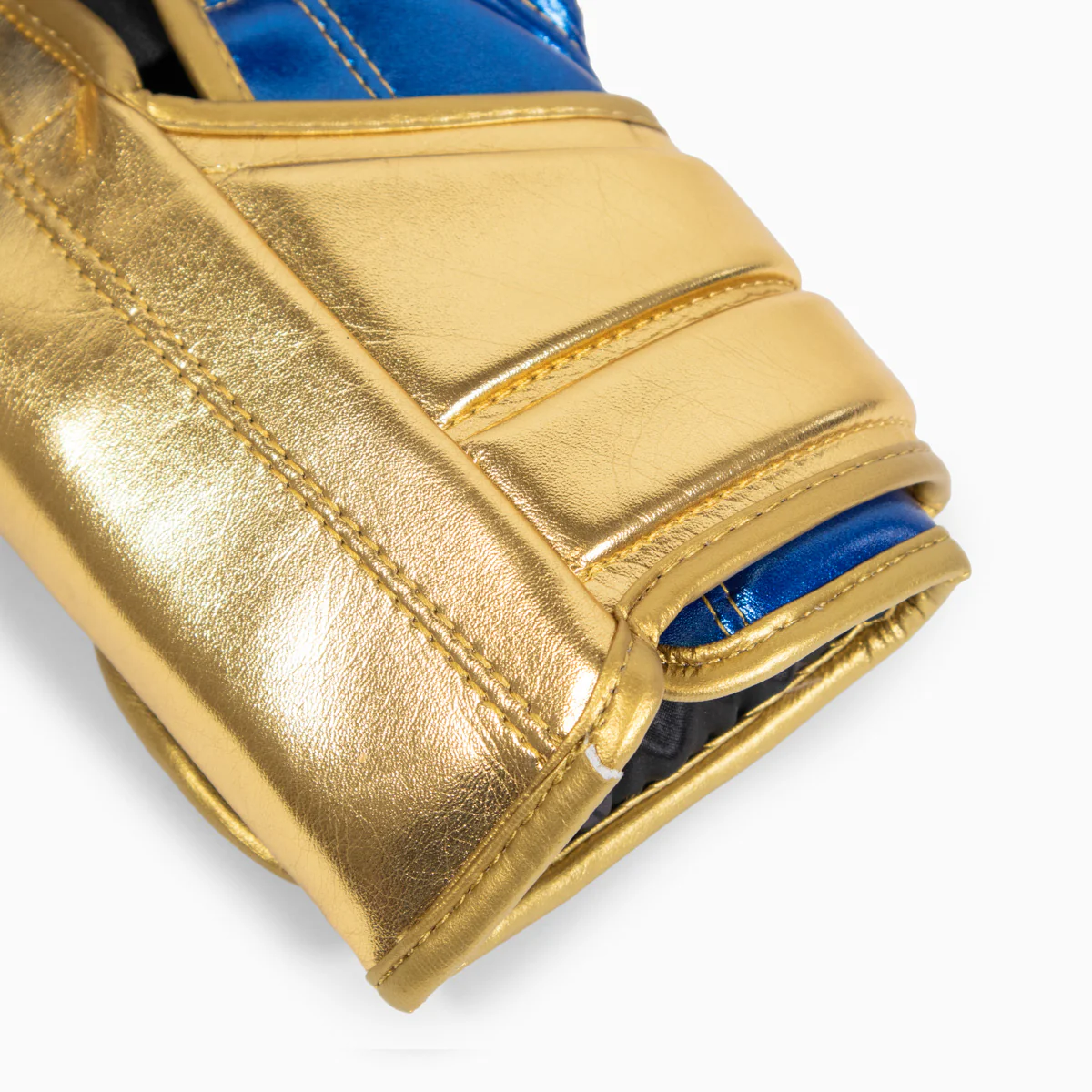 Guantes de boxeo Adidas Hybrid 500 Pro con Velcro Azul-oro - Image 9