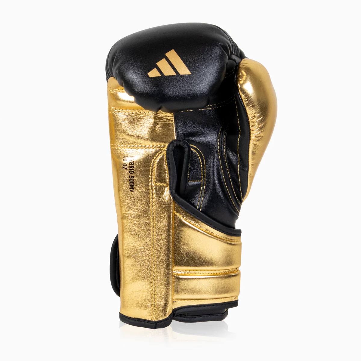 Guantes de boxeo Adidas Hybrid 500 Pro con Velcro Negro-oro  - Image 3