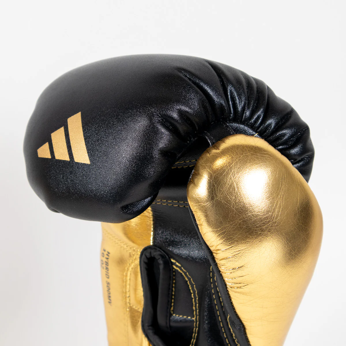 Guantes de boxeo Adidas Hybrid 500 Pro con Velcro Negro-oro  - Image 6