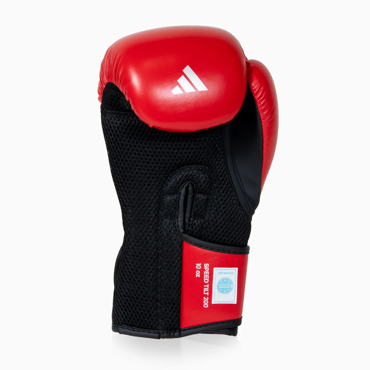 Guantes de boxeo Adidas Speed Tilt 200 WAKO 10 Oz Rojo-negro-plata - Image 3