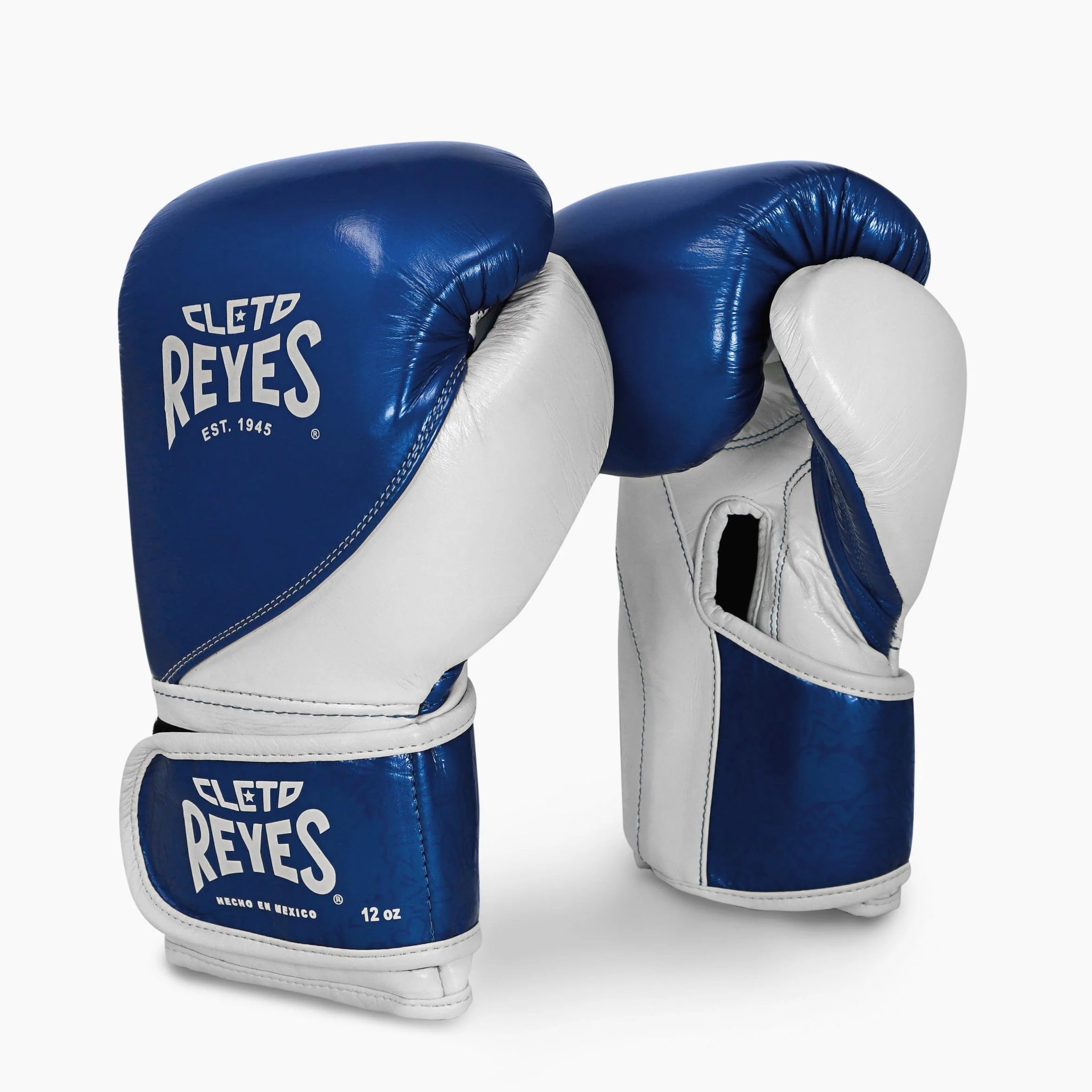 Guantes de boxeo Cleto Reyes {{aaa1837436934b61e36db17e09612}} Entrenamiento CE7 Azul-blanco