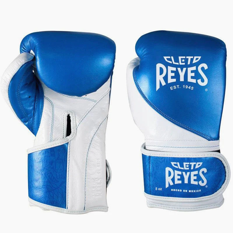 Guantes de boxeo Cleto Reyes {{aaa1837436934b61e36db17e09612}} Entrenamiento CE7 Azul-blanco - Image 2