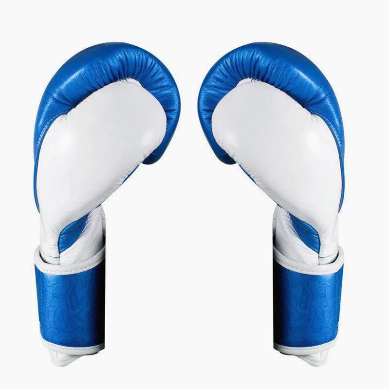 Guantes de boxeo Cleto Reyes {{aaa1837436934b61e36db17e09612}} Entrenamiento CE7 Azul-blanco - Image 3