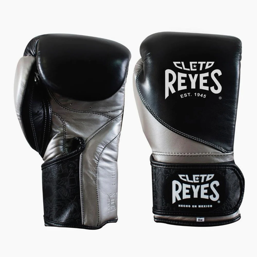 Guantes de boxeo Cleto Reyes High Precision Entrenamiento CE7 Negro-Plata  - Image 2