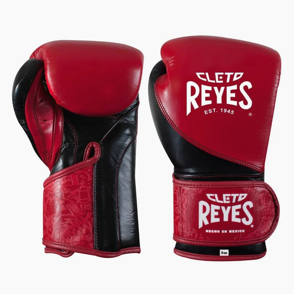Guantes de boxeo Cleto Reyes High Precision Entrenamiento CE7 Rojo-Negro  - Image 2
