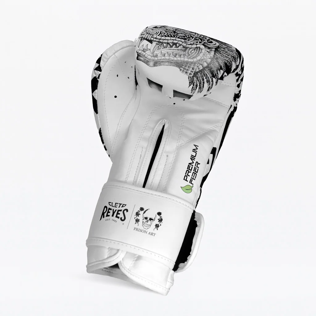 Guantes de boxeo Cleto Reyes Fiber Calendario Azteco Prison Art  - Image 3