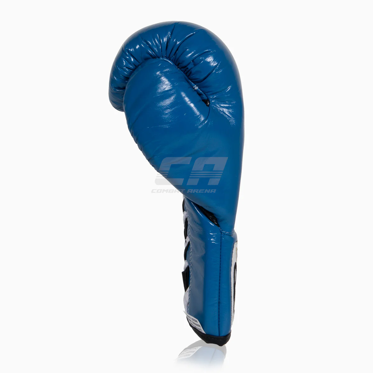 Guantes de boxeo Cleto Reyes Profesional CB2 Azul-negro con cordones  - Image 3