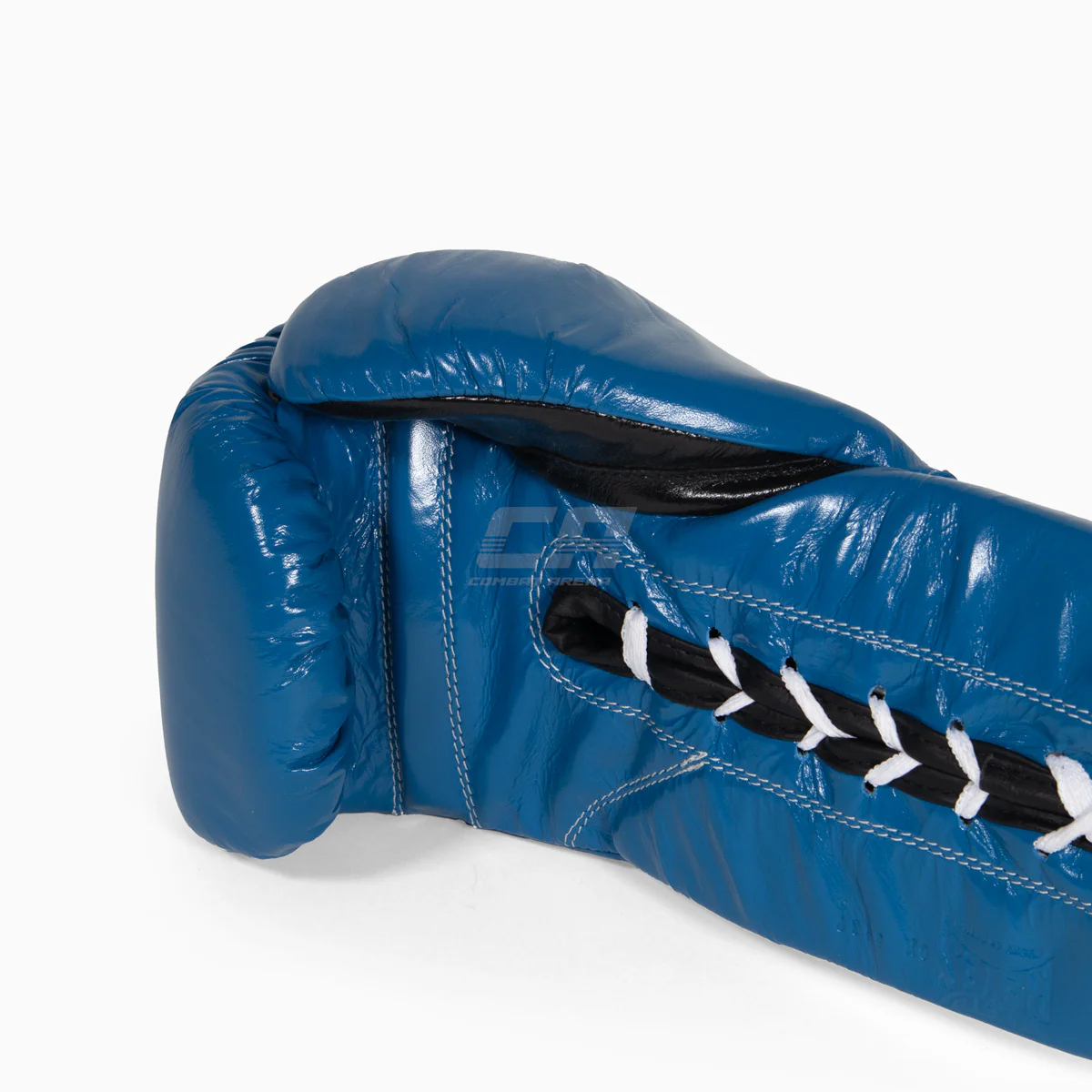 Guantes de boxeo Cleto Reyes Profesional CB2 Azul-negro con cordones  - Image 9