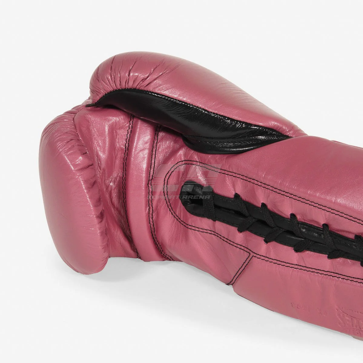 Guantes de boxeo Cleto Reyes Profesional CB2 Rosa-negro con cordones  - Image 6