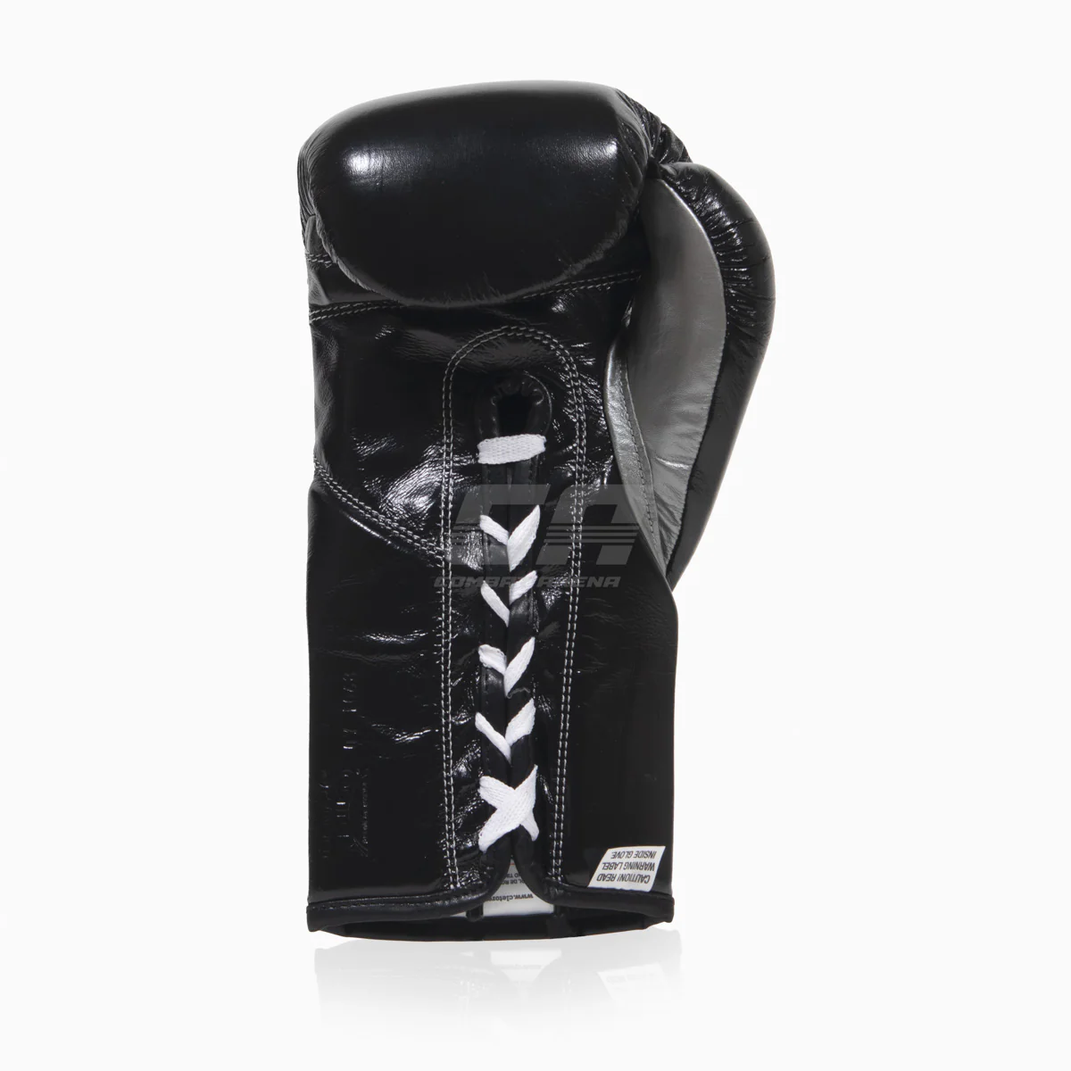 Guantes de boxeo Cleto Reyes Profesional CB2 Negro-Plata con cordones - Image 3