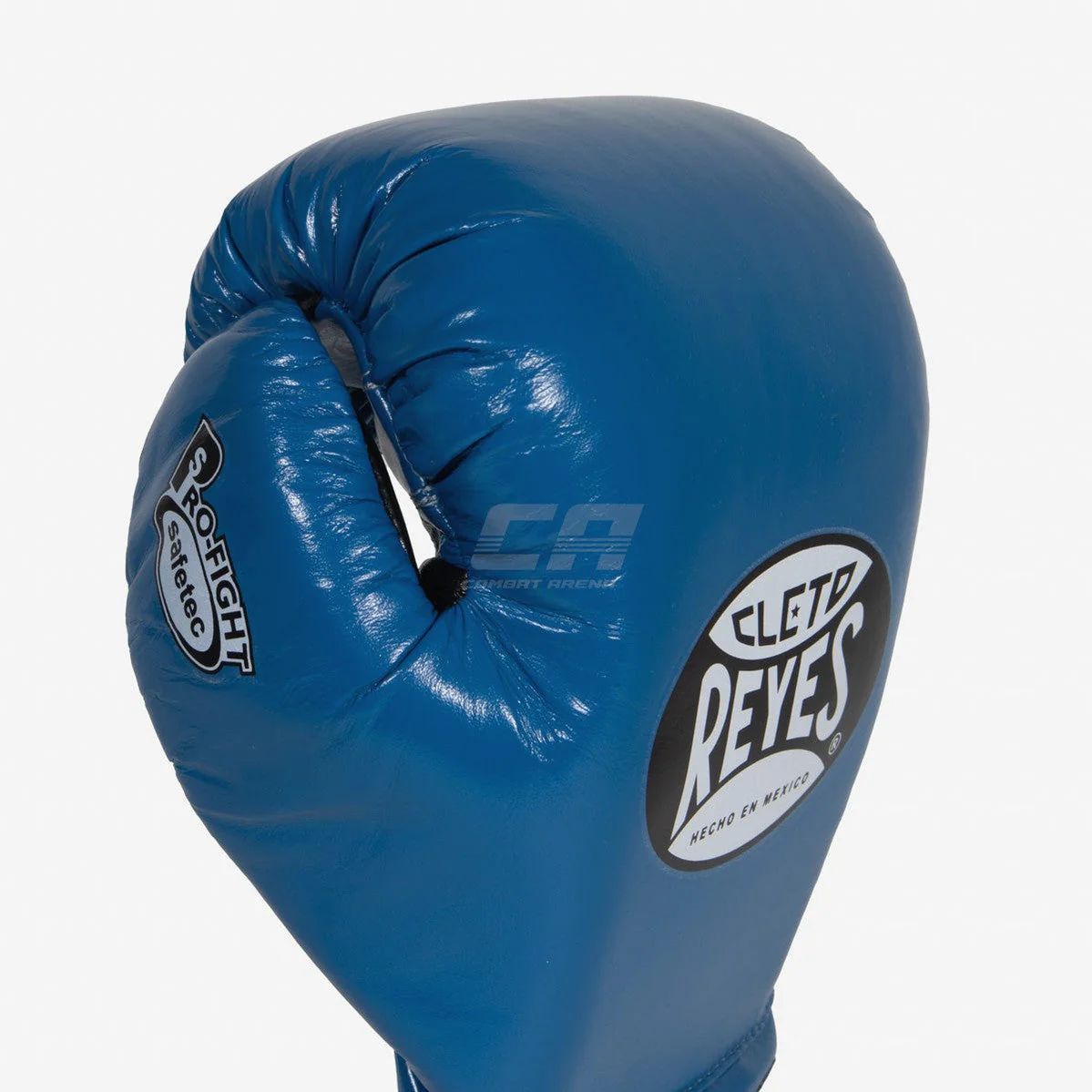 Guantes de boxeo Cleto Reyes Safetec CB4 Azul-negro con cordones  - Image 5