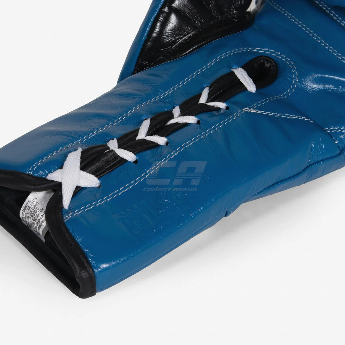 Guantes de boxeo Cleto Reyes Safetec CB4 Azul-negro con cordones  - Image 8