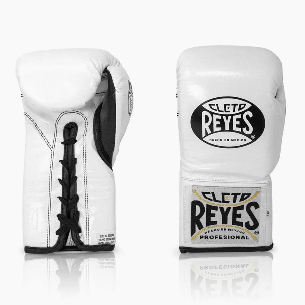 Guantes de boxeo Cleto Reyes Safetec CB4 Blanco con cordones  - Image 2
