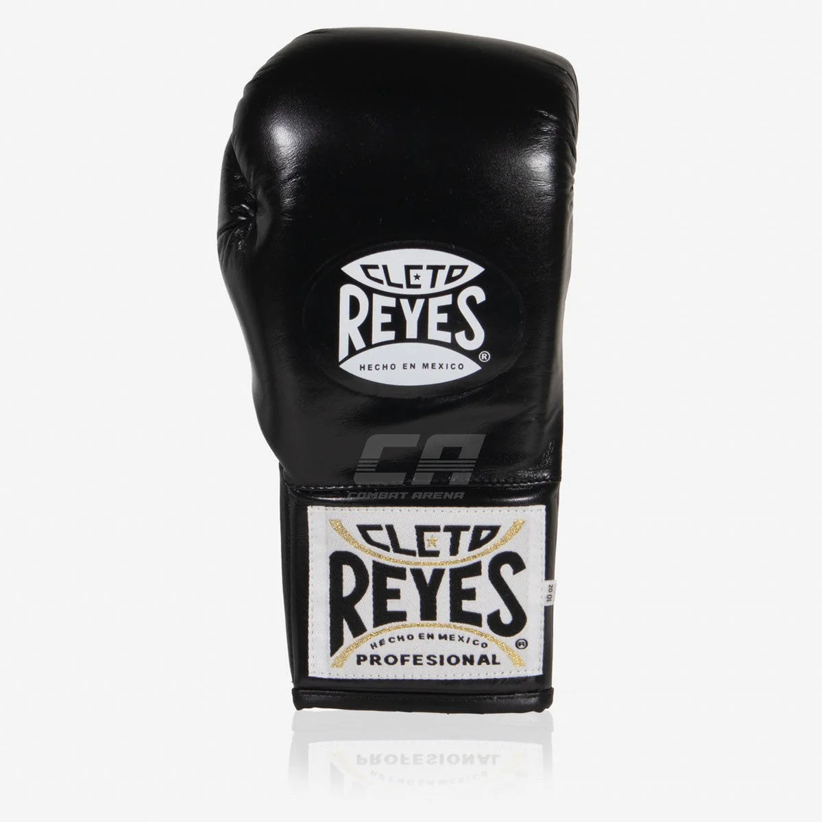 Guantes de boxeo Cleto Reyes Safetec CB4 Negro-plata con cordones  - Image 2