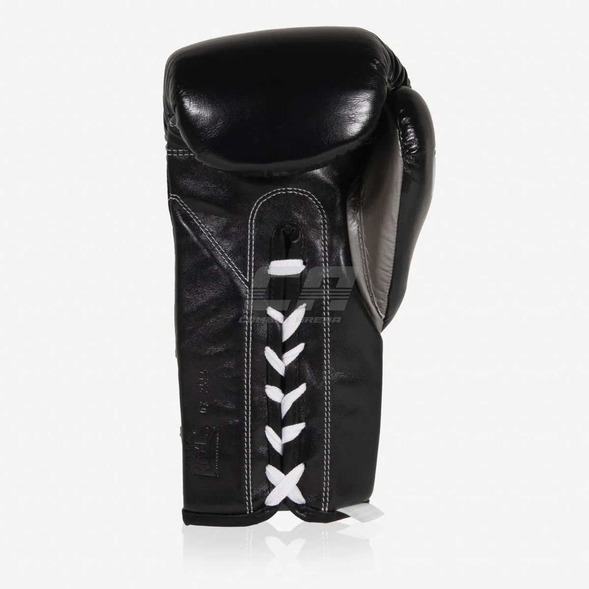 Guantes de boxeo Cleto Reyes Safetec CB4 Negro-plata con cordones  - Image 3