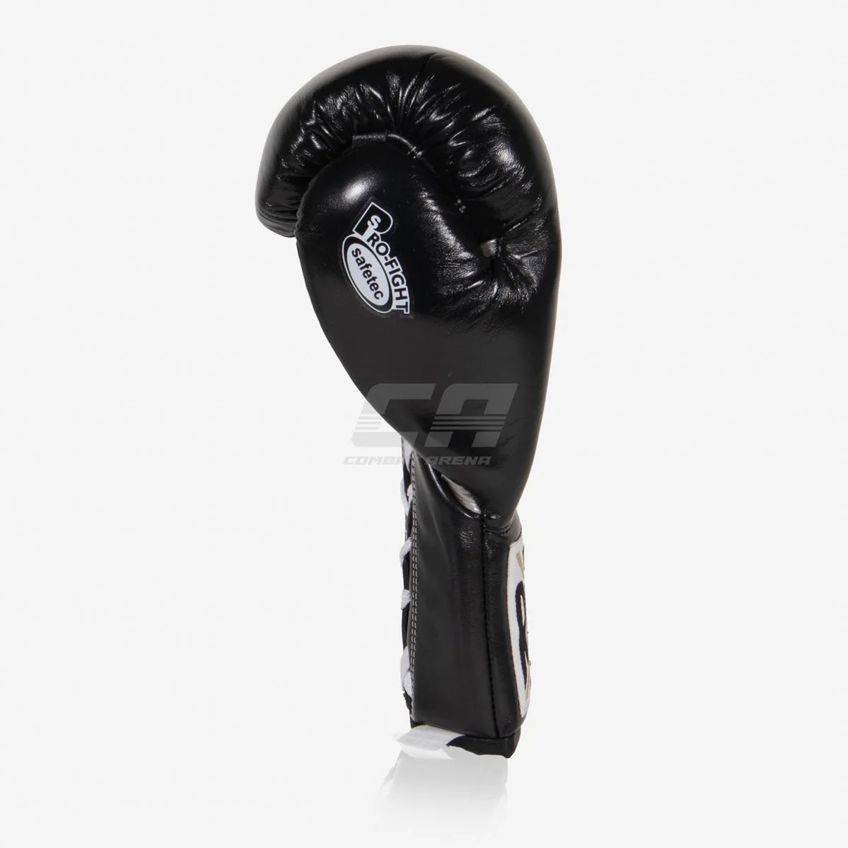 Guantes de boxeo Cleto Reyes Safetec CB4 Negro-plata con cordones  - Image 4