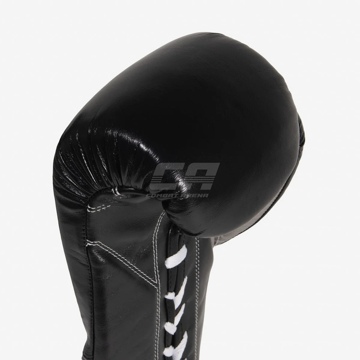 Guantes de boxeo Cleto Reyes Safetec CB4 Negro-plata con cordones  - Image 8