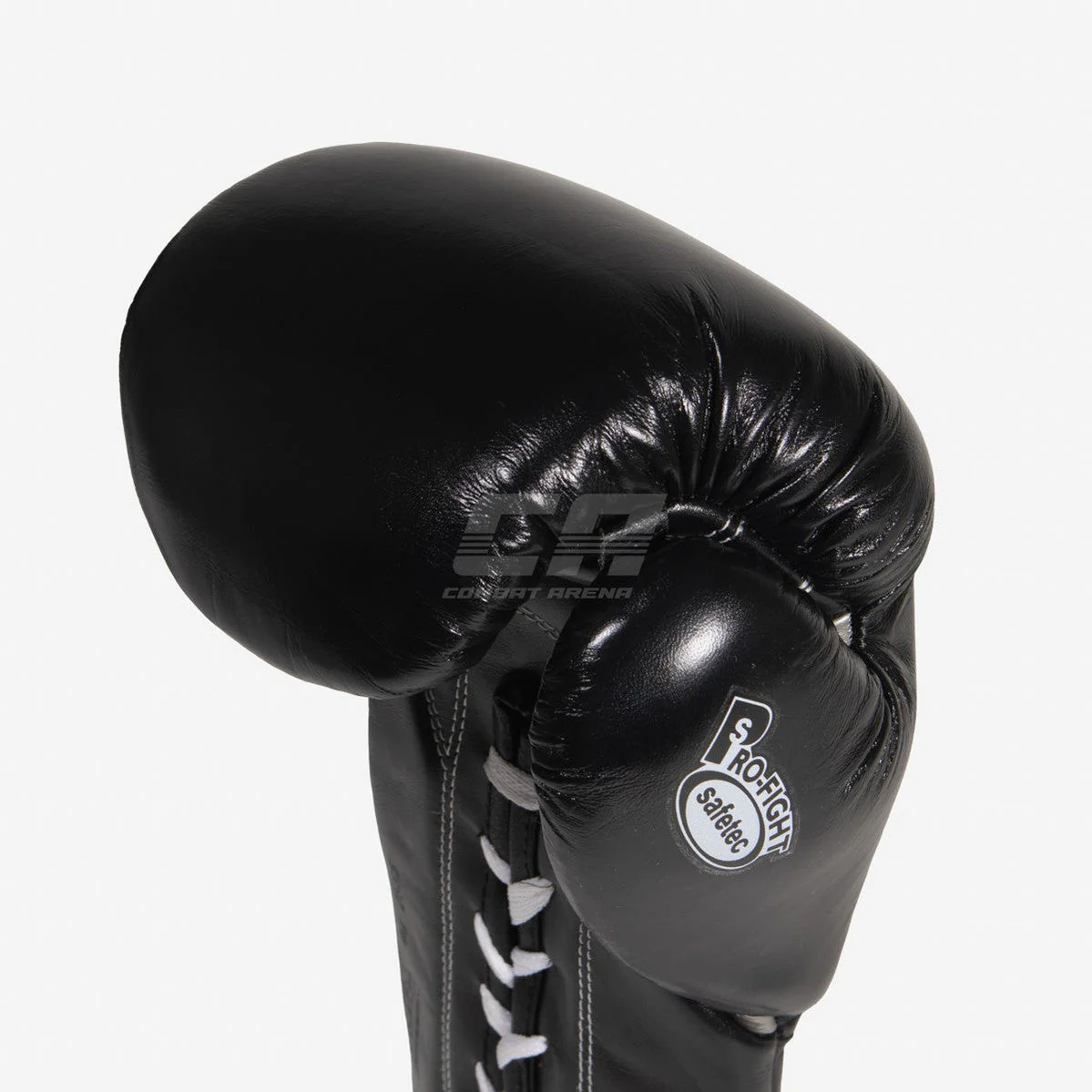 Guantes de boxeo Cleto Reyes Safetec CB4 Negro-plata con cordones  - Image 9