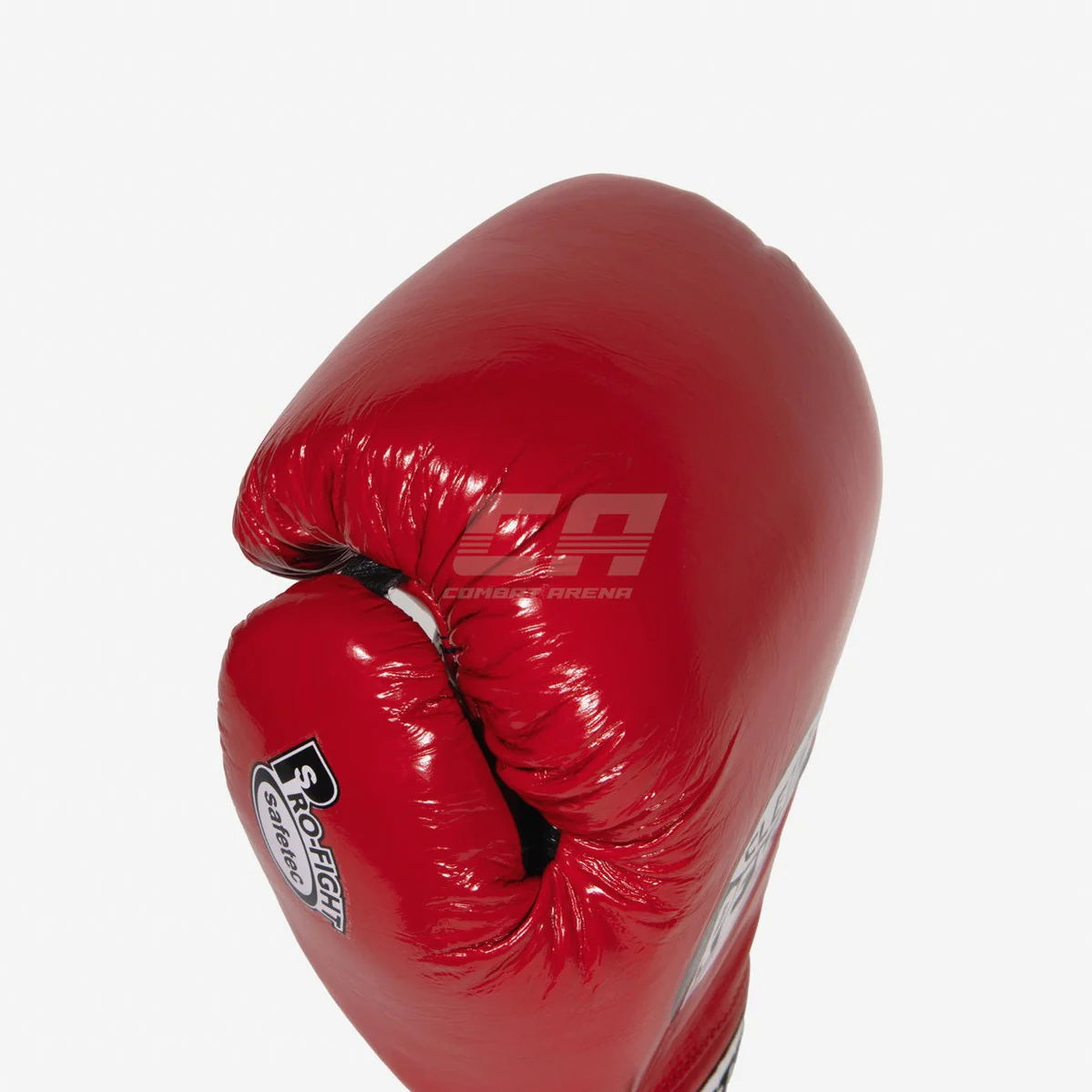 Guantes de boxeo Cleto Reyes Safetec CB4 Rojo-negro con cordones  - Image 6