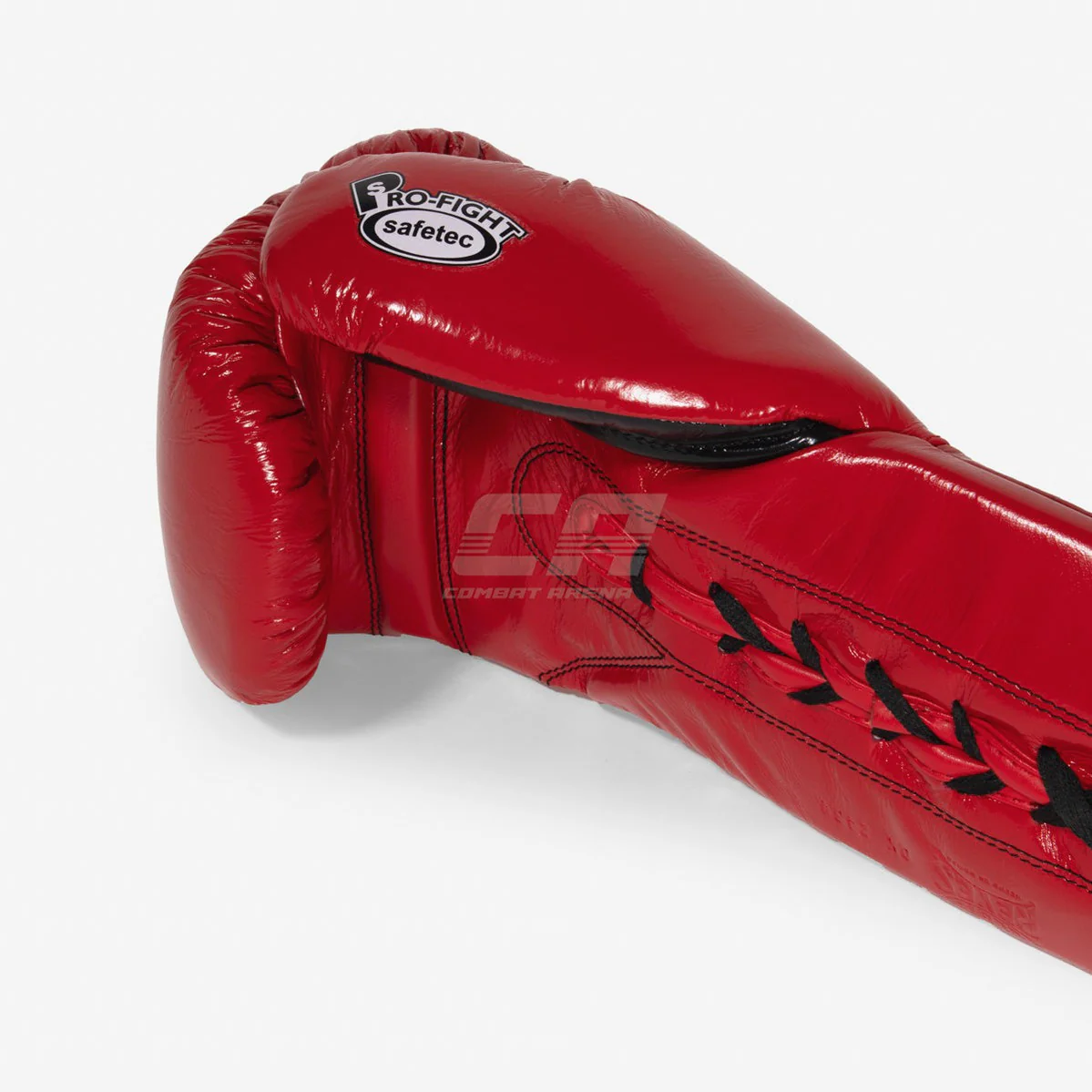 Guantes de boxeo Cleto Reyes Safetec CB4 Rojo-negro con cordones  - Image 8