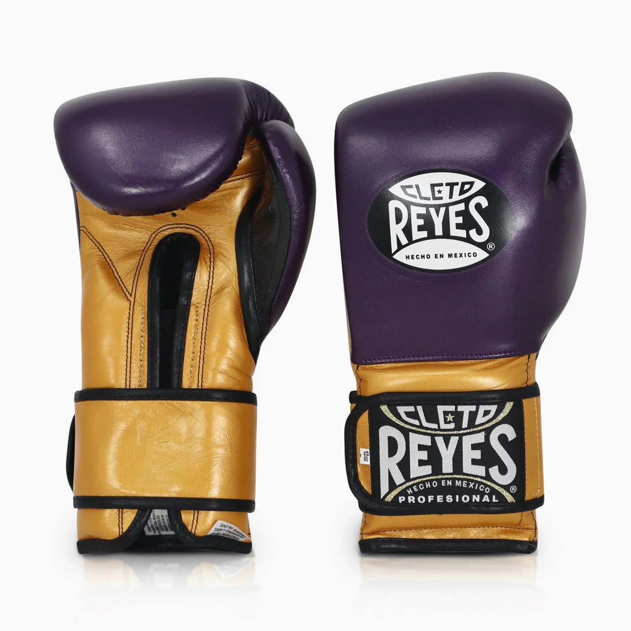 Guantes de boxeo Cleto Reyes Sparring CE6 Violeta-Oro - Image 2