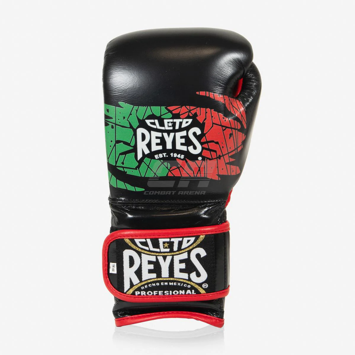 Guantes de boxeo Cleto Reyes Sparring CE6 Negro rojo Mexican  - Image 3