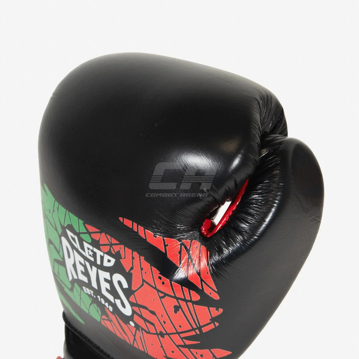 Guantes de boxeo Cleto Reyes Sparring CE6 Negro rojo Mexican  - Image 6