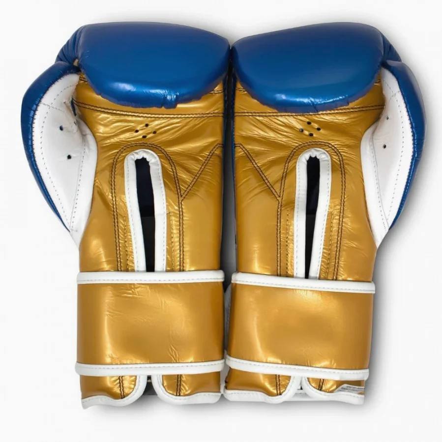 Guantes de boxeo Cleto Reyes Sparring CE6 Azul Zafiro Oro  - Image 2