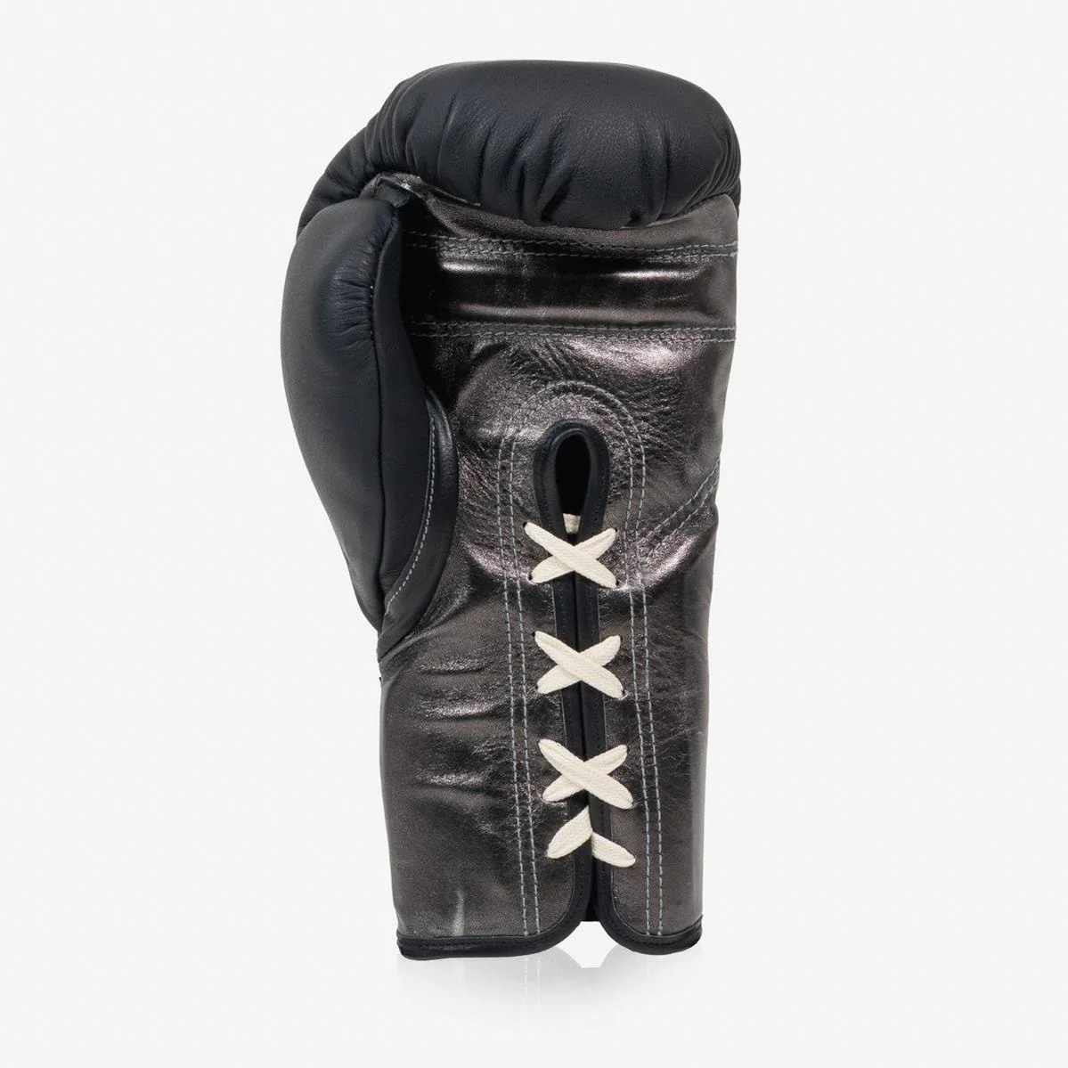 Guantes de boxeo Di Nardo con Cordones 12 Oz Negro-plateado oscuro - Image 3