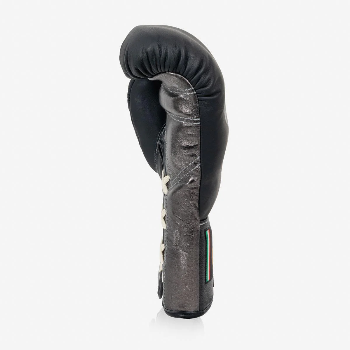 Guantes de boxeo Di Nardo con Cordones 12 Oz Negro-plateado oscuro - Image 4