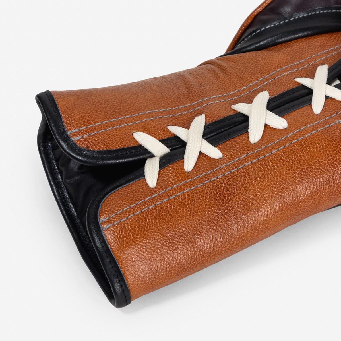 Guantes de boxeo Di Nardo con Cordones 14 Oz Borgoña-coñac - Image 12