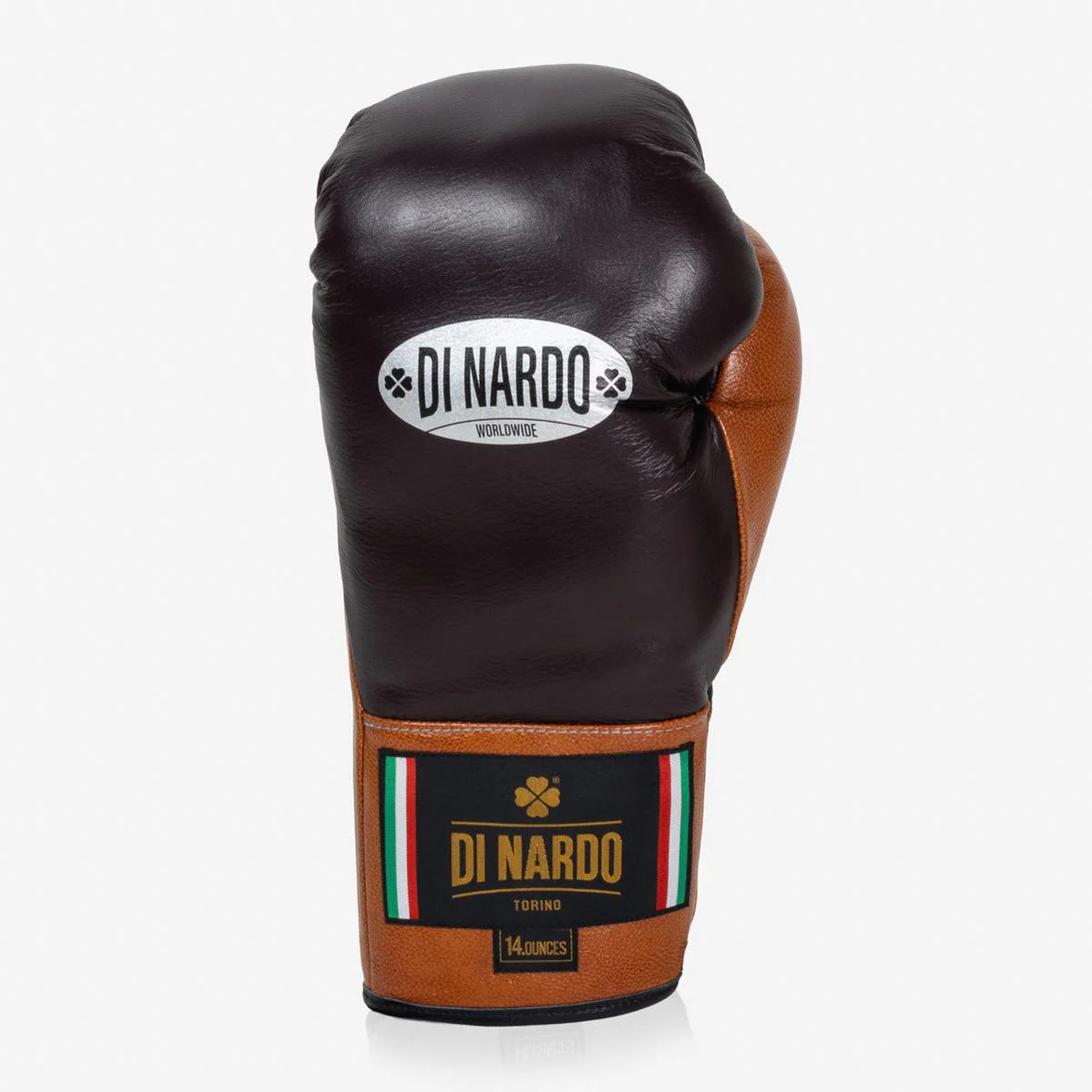 Guantes de boxeo Di Nardo con Cordones 14 Oz Borgoña-coñac - Image 4