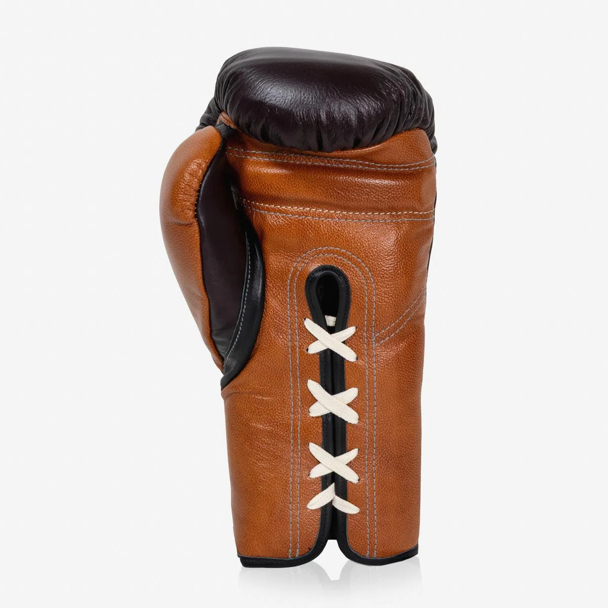 Guantes de boxeo Di Nardo con Cordones 14 Oz Borgoña-coñac - Image 5
