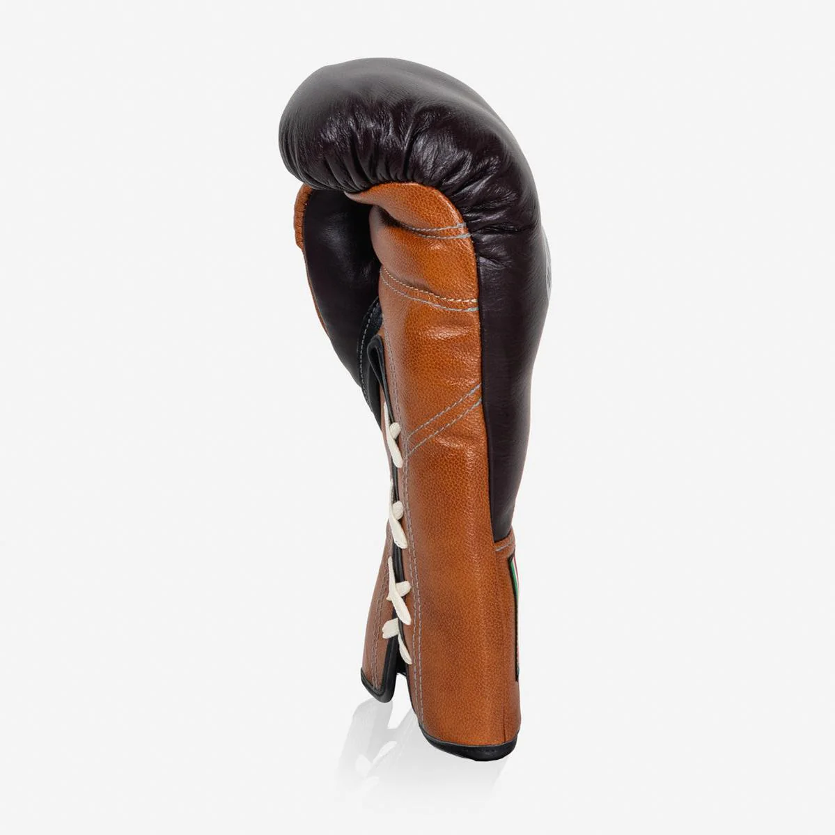 Guantes de boxeo Di Nardo con Cordones 14 Oz Borgoña-coñac - Image 6