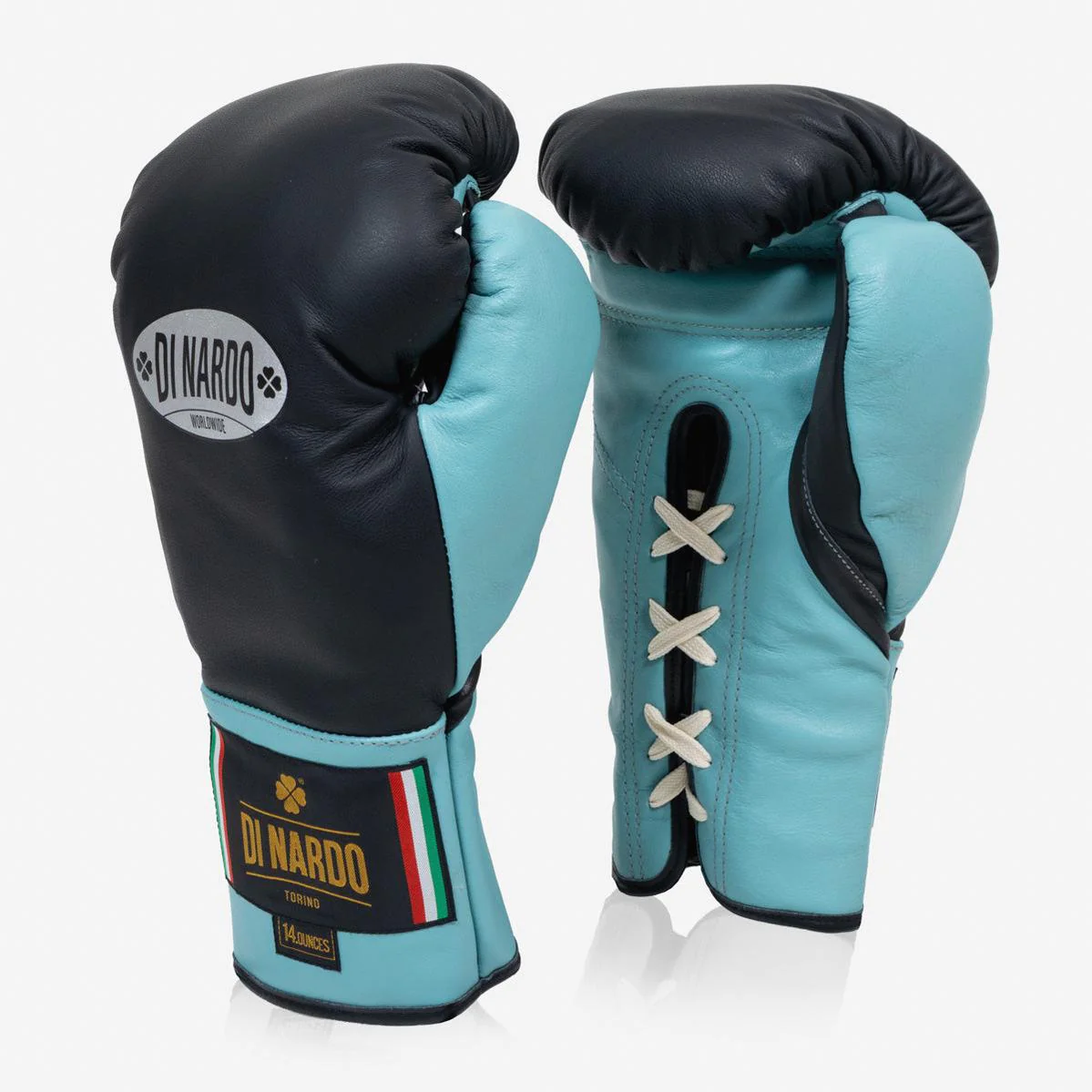 Guantes de boxeo Di Nardo con Cordones 14 Oz Negro-agua  - Image 2