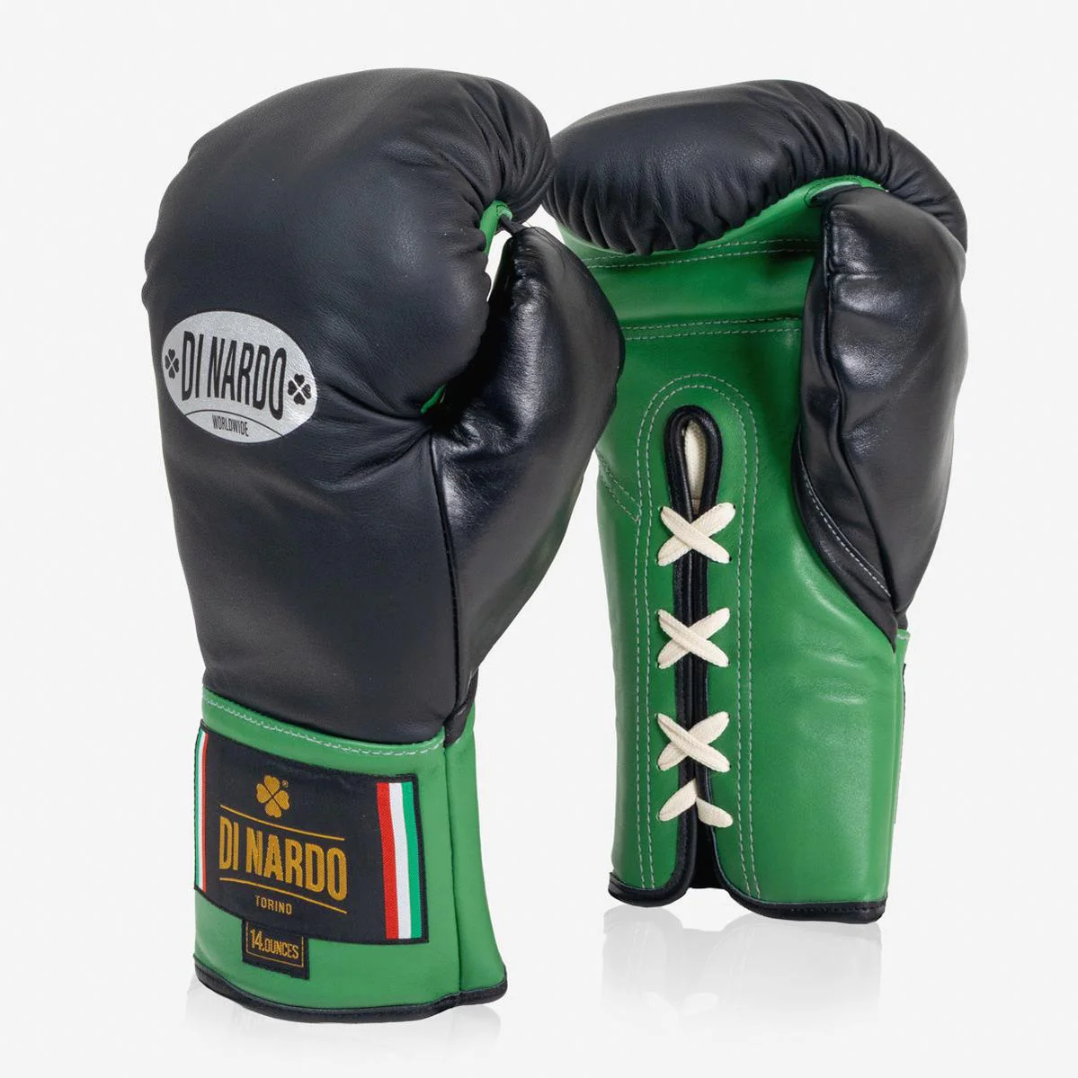 Guantes de boxeo Di Nardo con Cordones 14 Oz Nero-verde  - Image 2