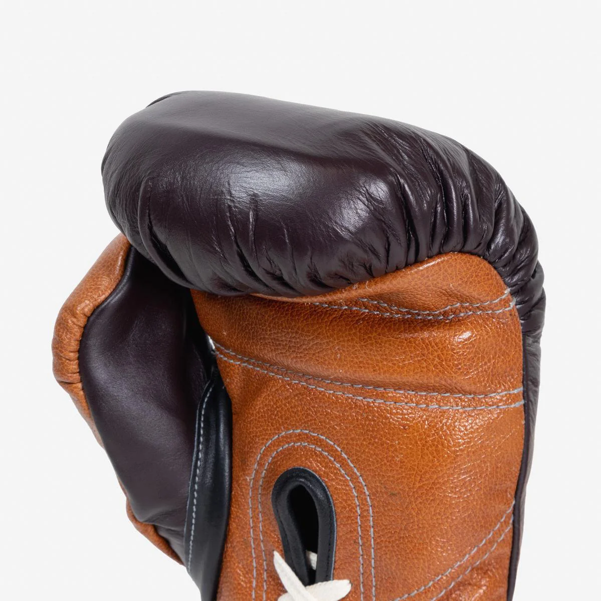 Guantes de boxeo Di Nardo con Cordones 16 Oz Borgoña-coñac - Image 8