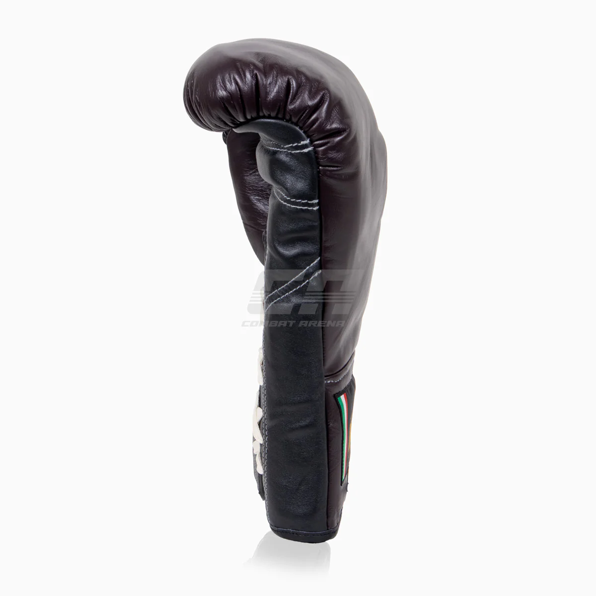 Guantes de boxeo Di Nardo con cordones Borgoña-Negro 14 oz  - Image 5
