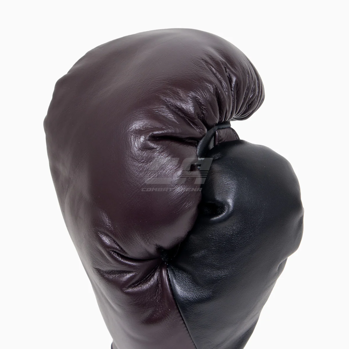 Guantes de boxeo Di Nardo con cordones Borgoña-Negro 14 oz  - Image 6