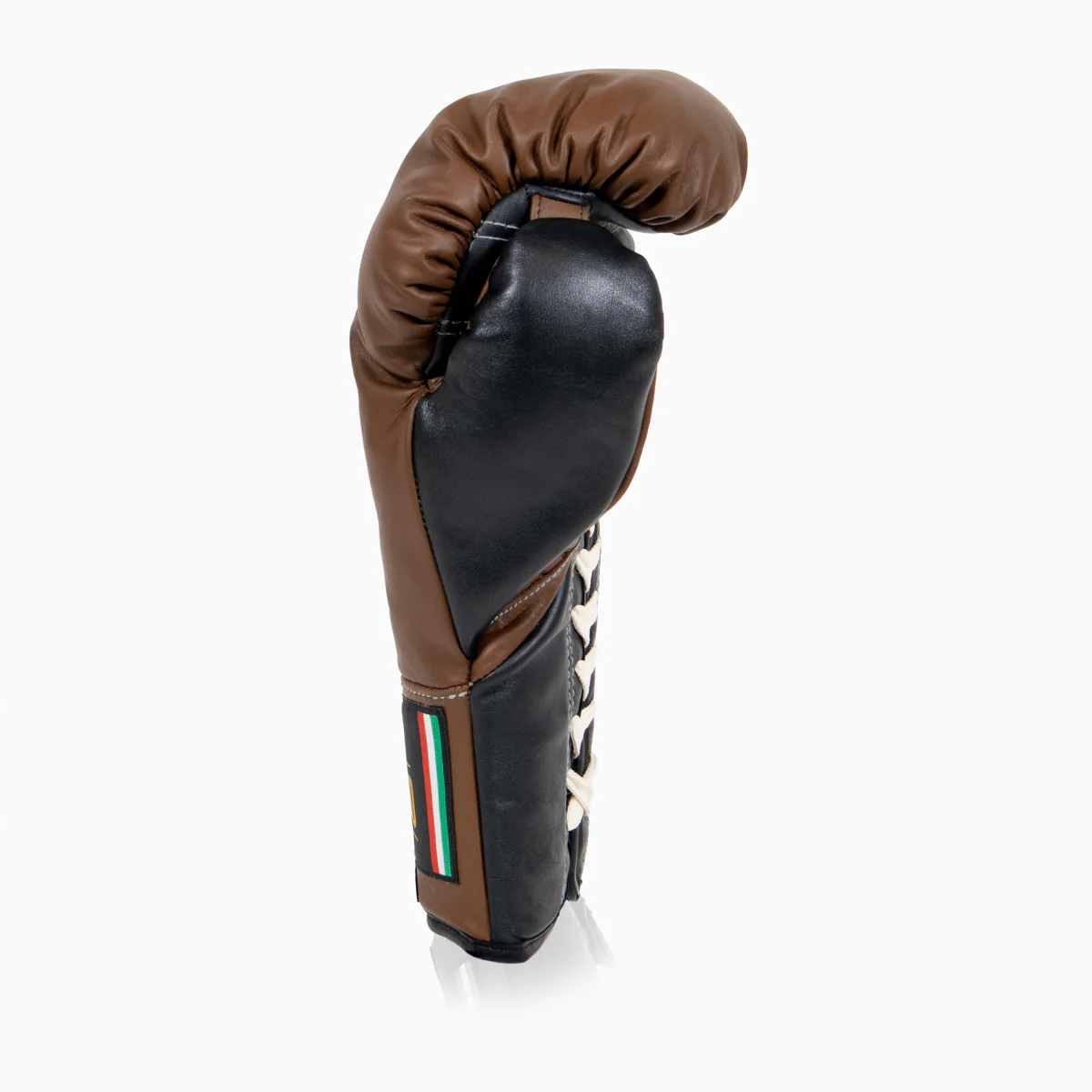 Guantes de boxeo Di Nardo con cordones Marrón Negro 10 Oz - Image 5