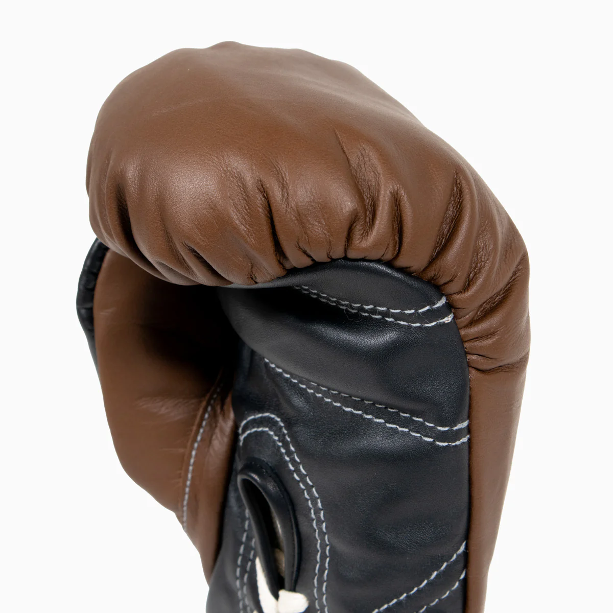 Guantes de boxeo Di Nardo con cordones Marrón Negro 10 Oz - Image 7