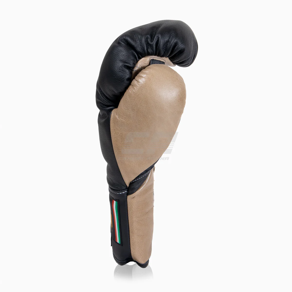 Guantes de boxeo Di Nardo con cordones Negro-Beige 12 oz  - Image 3