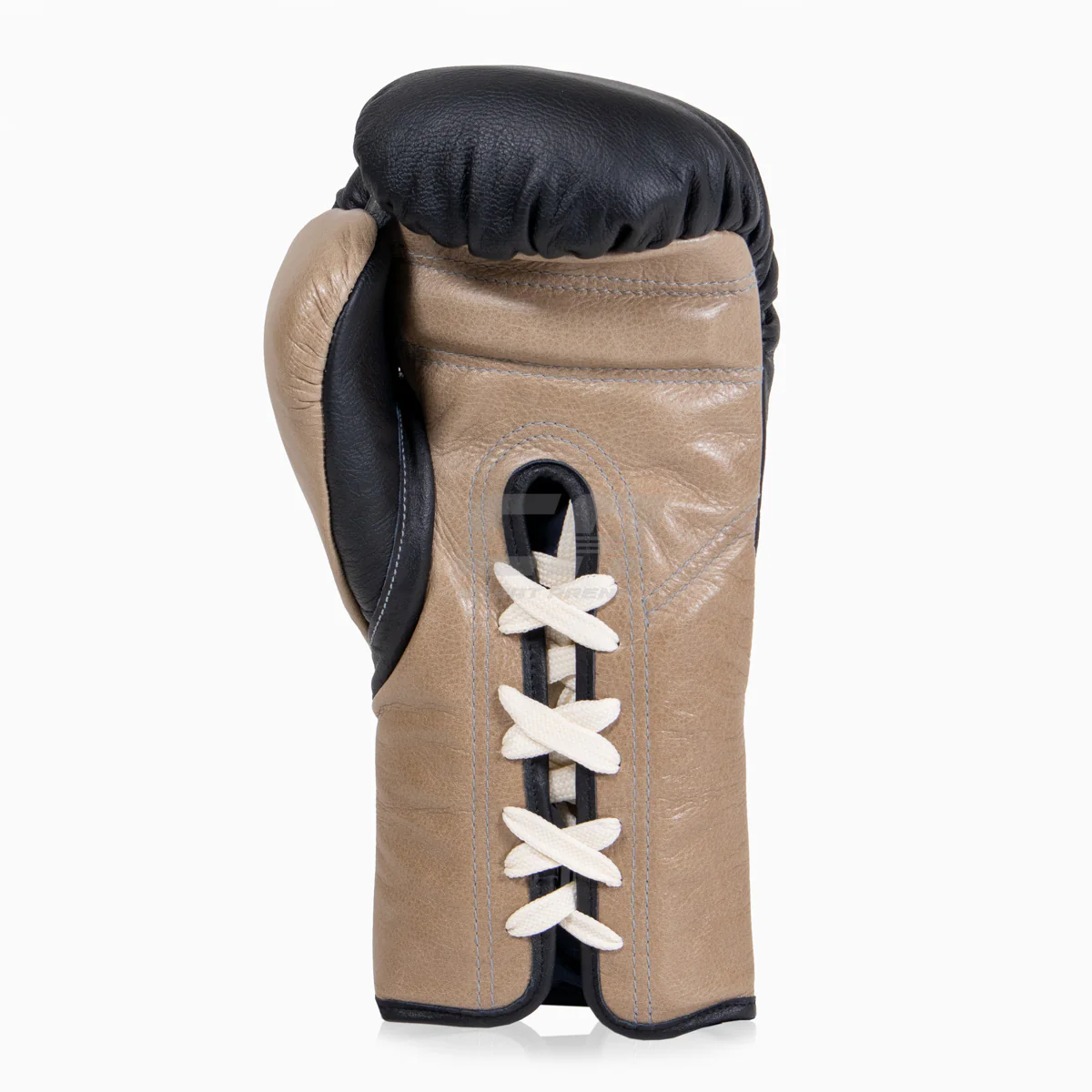 Guantes de boxeo Di Nardo con cordones Negro-Beige 12 oz  - Image 4
