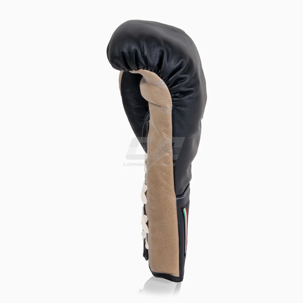 Guantes de boxeo Di Nardo con cordones Negro-Beige 12 oz  - Image 5