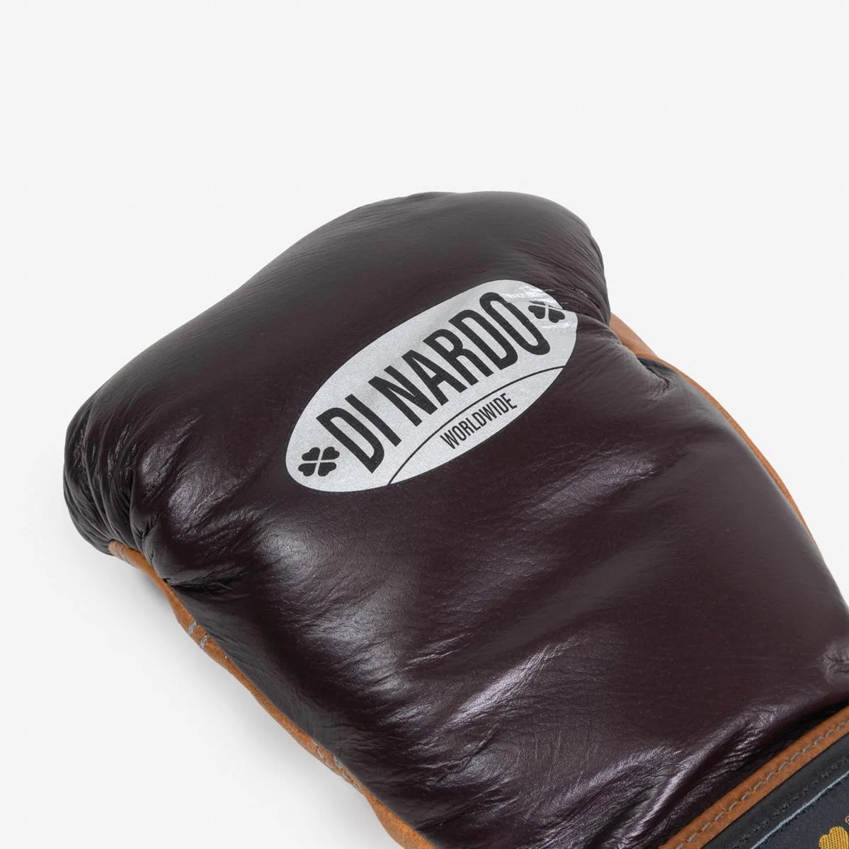 Guantes de boxeo Di Nardo con Velcro 12 Oz Borgoña-coñac-vintage  - Image 10