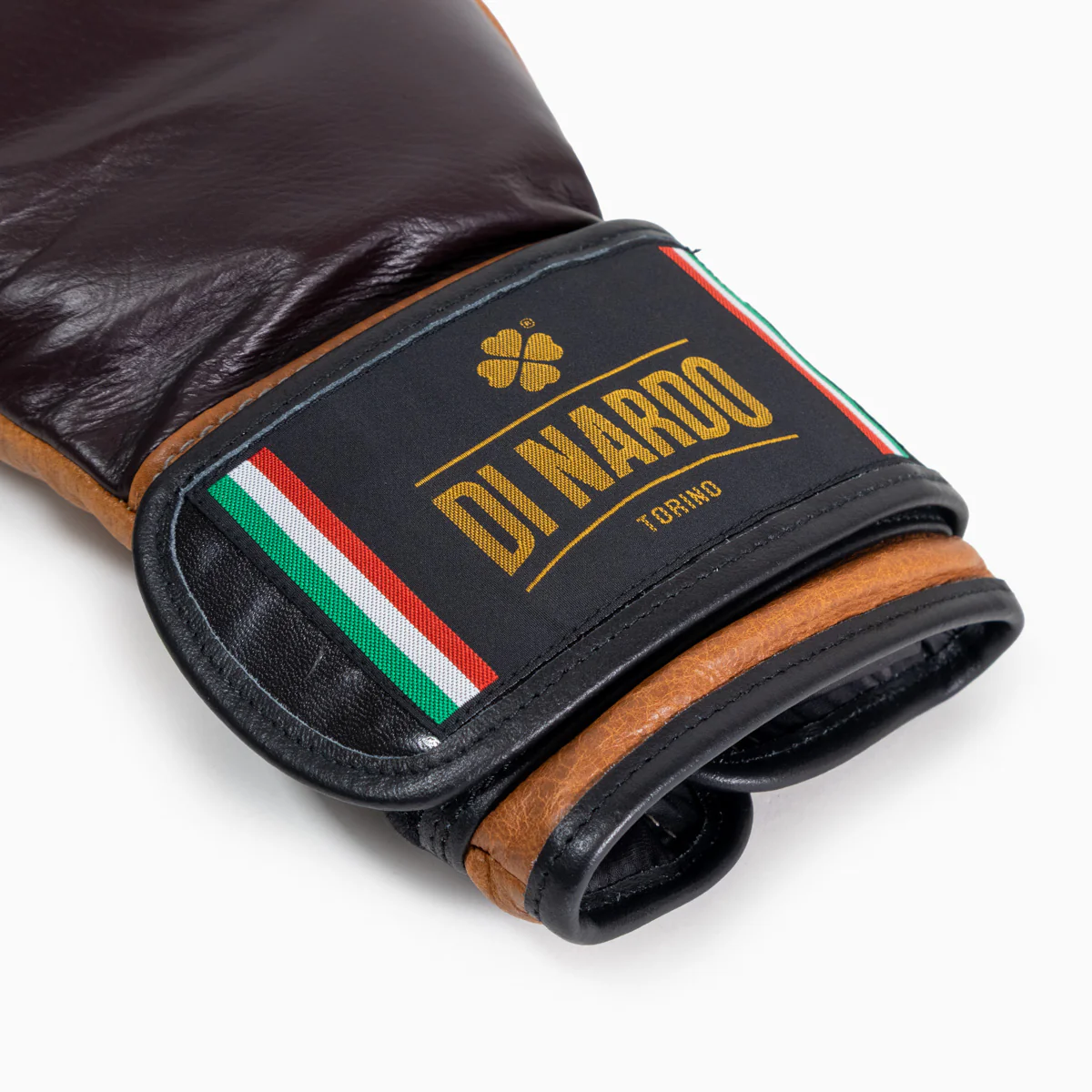 Guantes de boxeo Di Nardo con Velcro 12 Oz Borgoña-coñac-vintage  - Image 11