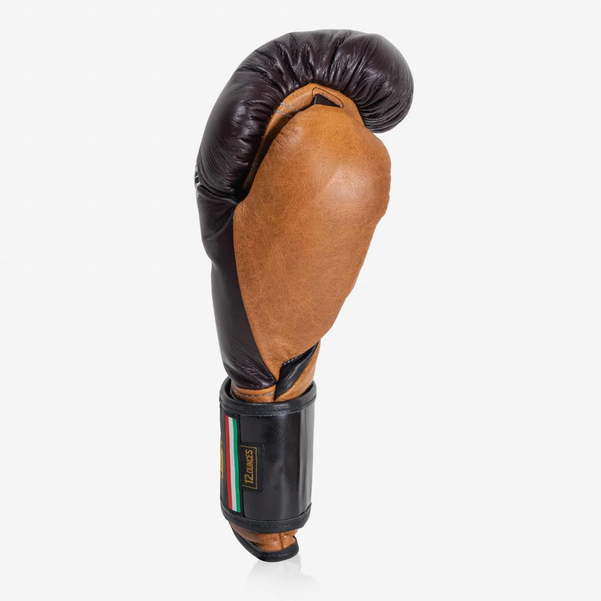 Guantes de boxeo Di Nardo con Velcro 12 Oz Borgoña-coñac-vintage  - Image 3