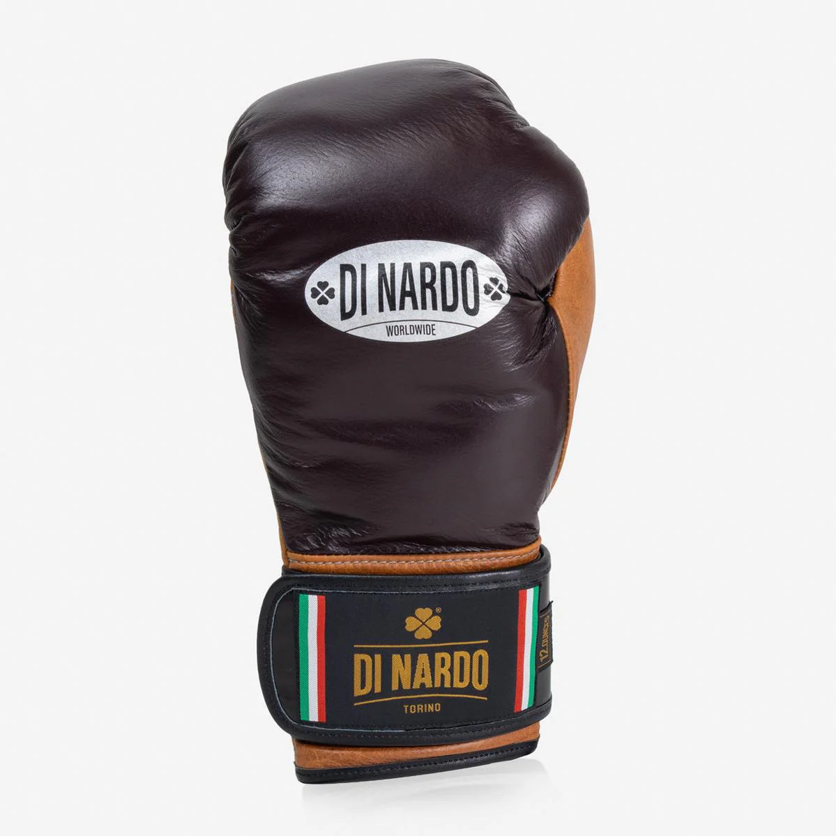 Guantes de boxeo Di Nardo con Velcro 12 Oz Borgoña-coñac-vintage  - Image 4