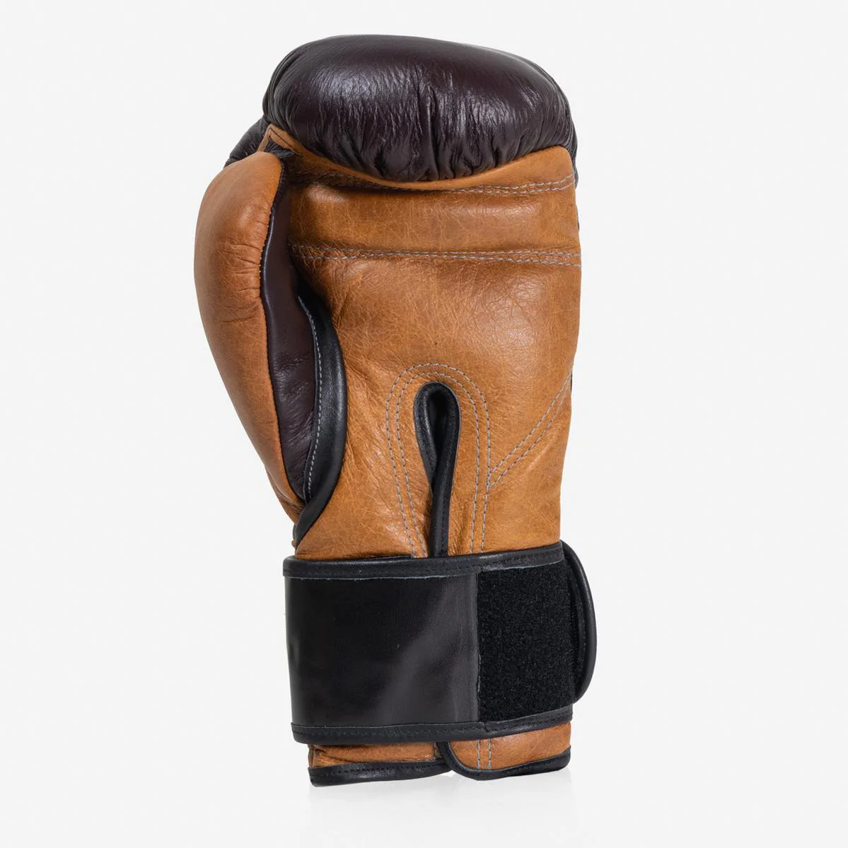 Guantes de boxeo Di Nardo con Velcro 12 Oz Borgoña-coñac-vintage  - Image 5