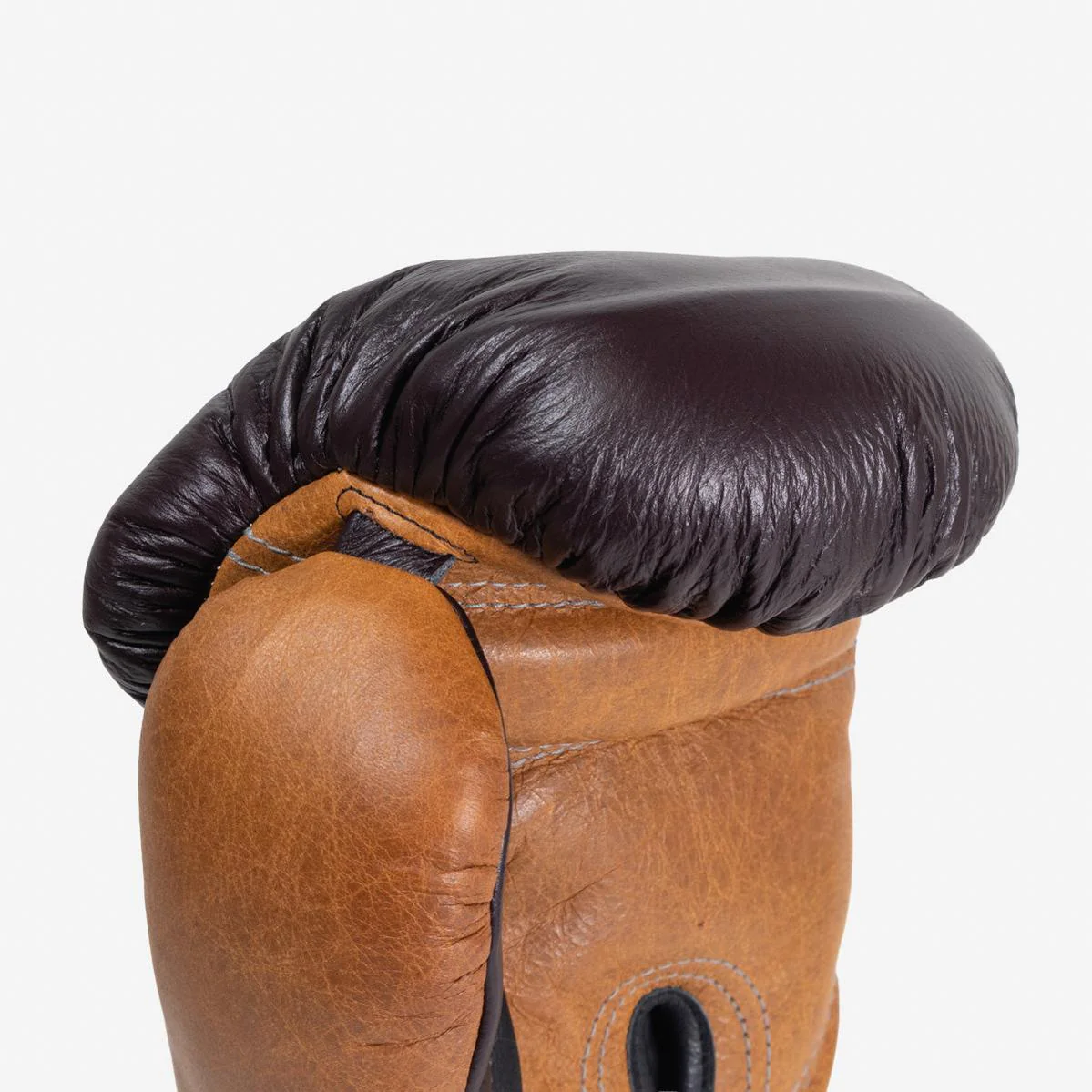 Guantes de boxeo Di Nardo con Velcro 12 Oz Borgoña-coñac-vintage  - Image 7